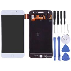 Schermo LCD + Touch Panel originale per Motorola Moto Z Play (bianco)
