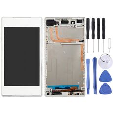 Schermo LCD OEM per Sony Xperia Z5 Digitizer Assemblaggio completo con cornice (bianco)