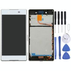 Schermo LCD OEM per Sony Xperia Z5 Digitizer Assemblaggio completo con cornice (bianco)