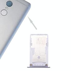 Per Xiaomi Redmi Note 4 Vassoio per schede SIM e SIM / TF (grigio)