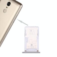 Per Xiaomi Redmi Note 3 (versione Qualcomm) SIM e vassoio per schede SIM / TF (argento)