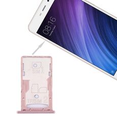 Per Xiaomi Redmi 4A Vassoio per schede SIM e SIM / TF (oro rosa)