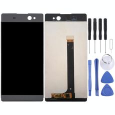 Schermo LCD OEM per Sony Xperia XA Ultra / C6 con assemblaggio completo di digitalizzatore (nero grafite)