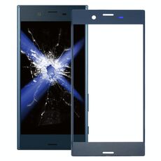 Lente in vetro esterno per schermo anteriore per Sony Xperia XZ (blu)