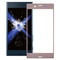 Lente esterna in vetro per schermo anteriore per Sony Xperia XZ (oro rosa)