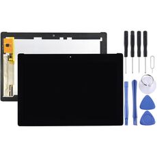 Schermo LCD OEM per Asus ZenPad 10 Z300M / P021 (versione cavo flessibile giallo) con digitalizzatore assemblaggio completo (nero)