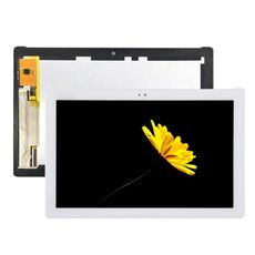 Schermo LCD OEM per Asus ZenPad 10 Z300M / P021 (versione cavo flessibile giallo) con digitalizzatore assemblaggio completo (bianco)