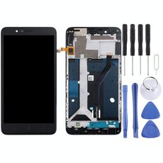 Schermo LCD OEM per ZTE Blade Z Max / Z982 Digitizer Assemblaggio completo con cornice (nero)