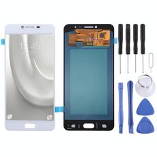 Schermo LCD Oled per Galaxy C7 con assemblaggio completo di digitalizzatore (bianco)