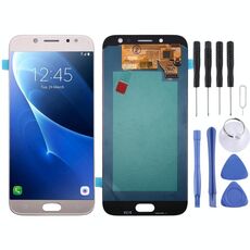 Schermo LCD Oled per Galaxy J7 (2017) / J7 Pro, J730F/DS, J730FM/DS con digitalizzatore Full Assembly (oro)