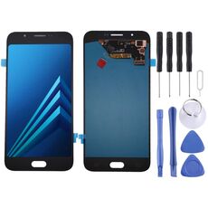 Schermo LCD Oled per Galaxy A8 con assemblaggio completo di digitalizzatore (nero)