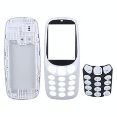 Cover alloggiamento assemblaggio completo con tastiera per Nokia 3310 (grigio)