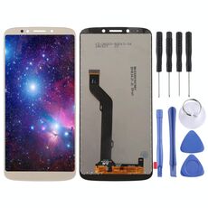 Schermo LCD TFT per Motorola Moto E5 Plus con assemblaggio completo di digitalizzatore (oro)