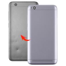 Cover posteriore con obiettivo della fotocamera e tasti laterali per Xiaomi Redmi 5 (grigio)