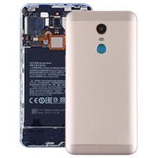 Cover posteriore con obiettivo della fotocamera e tasti laterali per Xiaomi Redmi 5 Plus (oro)