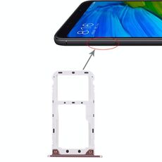2 vassoio per scheda SIM / vassoio per scheda micro SD per Xiaomi Redmi 5 Plus (oro rosa)