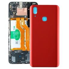 Per Vivo X21 Cover posteriore con foro (rosso)