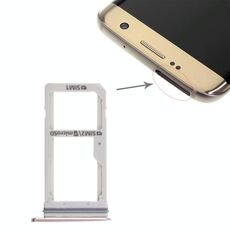 Per Galaxy S7 Edge 2 Vassoio scheda SIM / Vassoio scheda micro SD (oro)