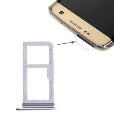 Per Galaxy S7 Edge 2 Vassoio scheda SIM / Vassoio scheda Micro SD (blu)