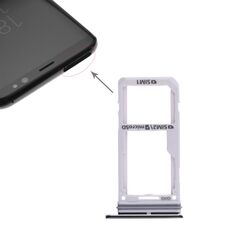 Per Galaxy S8 / S8+ 2 Vassoio scheda SIM / Vassoio scheda micro SD (Nero)