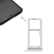 Per Galaxy S8 / S8+ 2 Vassoio scheda SIM / Vassoio scheda micro SD (rosa)