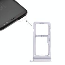 Per Galaxy S8 / S8+ 2 Vassoio scheda SIM / Vassoio scheda micro SD (Argento)