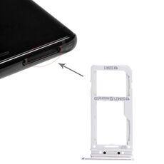 Per Galaxy Note 8 2 Vassoio per scheda SIM / Vassoio per scheda Micro SD (Argento)