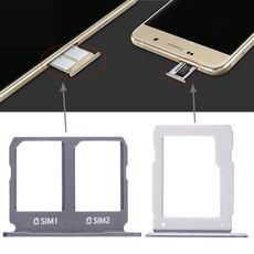 Per Galaxy A9100 / A9 (2016) 2 Vassoio per scheda SIM + Vassoio per scheda Micro SD (Nero)