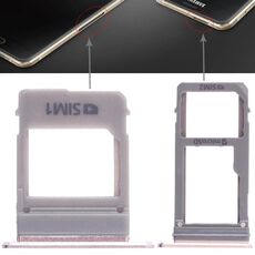 Per Galaxy A520 / A720 2 vassoio per scheda SIM + vassoio per scheda micro SD (rosa)