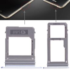 Per Galaxy A520 / A720 2 vassoio per scheda SIM + vassoio per scheda micro SD (blu)
