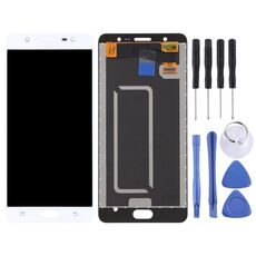 Schermo LCD OEM per Galaxy J7 Max / G615 con assemblaggio completo di digitalizzatore (bianco)