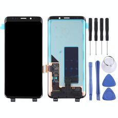 Schermo LCD originale Super AMOLED per Galaxy S9 / G960F / G960F / DS / G960U / G960W / G9600 con assemblaggio completo di digitalizzatore (nero)