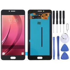 Schermo LCD OLED per Galaxy C7 Pro / C7010 con assemblaggio completo di digitalizzatore (nero)