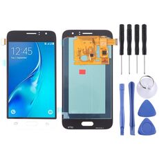 Schermo LCD e digitalizzatore Assemblaggio completo (materiale OLED) per Galaxy Schermo LCD e digitalizzatore Assemblaggio completo (materiale OLED) per Galaxy J1 (2016), Express 3, Amp 2, J120F, J120A, J120H, J120M, J120M, J120T (bianco)