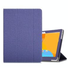 Custodia protettiva in pelle PU con struttura anti-scivolo orizzontale per ONDA X20, con supporto a tre pieghe (blu)