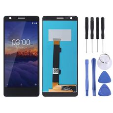 Schermo LCD TFT per Nokia 3.1 con assemblaggio completo di digitalizzatore (nero)