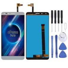 Schermo LCD OEM per Alcatel Pop 4 7070 / OT-7070 / OT7070 / 7070X / 7070Q / 7070A / 7070I con digitalizzatore assemblaggio completo (bianco)