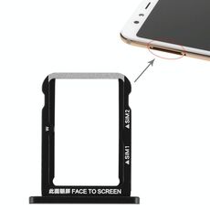 Doppio vassoio per scheda SIM per Xiaomi Mi 6X (nero)
