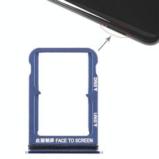 Doppio vassoio per scheda SIM per Xiaomi Mi 8 (blu)
