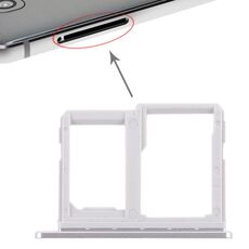 Vassoio per scheda SIM + vassoio per scheda micro SD per LG Q6 / M700 / M700N / G6 Mini (argento)