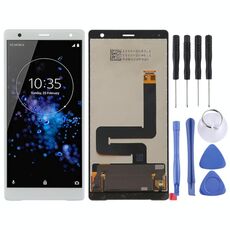 Schermo LCD originale per Sony Xperia XZ2 con assemblaggio completo di digitalizzatore (bianco)