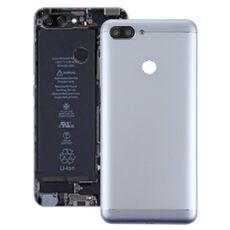Cover posteriore con obiettivo della fotocamera e tasti laterali per Asus Zenfone Max Plus (M1) / ZB570TL (grigio)