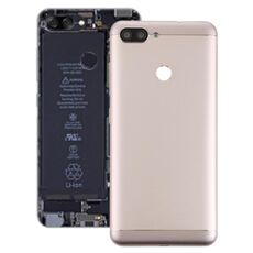 Cover posteriore con obiettivo della fotocamera e tasti laterali per Asus Zenfone Max Plus (M1) / ZB570TL (oro)