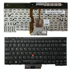 Tastiera inglese per laptop versione USA con stick di puntamento per Lenovo IBM Thinkpad L430 / T430 / T430i / T430S, Teclado 04X1315 / 04X1201 / 04X1277 / 0C01997