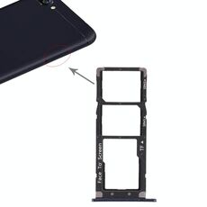 2 vassoio per scheda SIM + vassoio per scheda micro SD per Asus ZenFone 4 Max ZC520KL (blu)