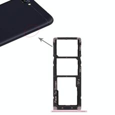 2 vassoio per scheda SIM + vassoio per scheda micro SD per Asus ZenFone 4 Max ZC520KL (oro rosa)