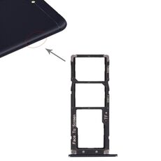 2 vassoio per scheda SIM + vassoio per scheda micro SD per Asus Zenfone 4 Max ZC554KL (blu)