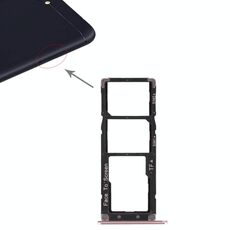 2 vassoio per scheda SIM + vassoio per scheda micro SD per Asus Zenfone 4 Max ZC554KL (oro rosa)