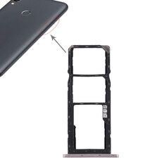 Vassoio scheda SIM + vassoio scheda SIM + vassoio scheda micro SD per Asus Zenfone Max Pro (M1) ZB601KL ZB602KL (argento)
