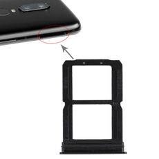 Per OnePlus 6 Vassoio doppia scheda SIM (nero)